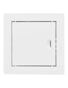 Tapa de registro empotrable cuadrada de acero blanco 15x15cm 8425998877489 87748 EDM