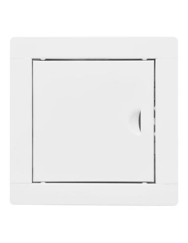 Tapa de registro empotrable cuadrada de acero blanco 15x15cm 8425998877489 87748 EDM