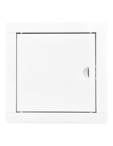 Tapa de registro empotrable cuadrada de acero blanco 20x20cm 8425998877496 87749 EDM