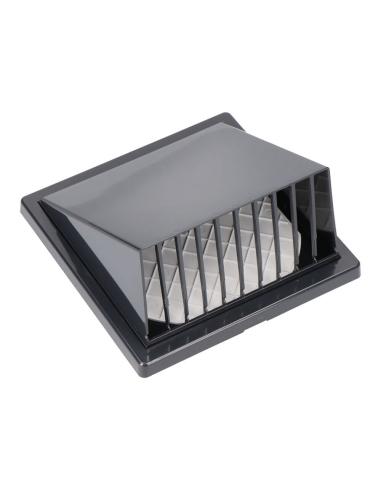 Rejilla ventilación con campana abs ø 100mm gris antracita 8425998877557 87755 EDM