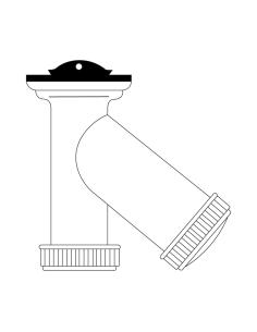 Sifon "y" 1" 1/2" completo. con tapon y cadena 8425998015959 01595 MIRTAK 2