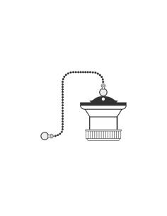 Valvula de lavabo ø70mm con cadena y tapon 1" - 1/2" 8425998016130 01613 MIRTAK