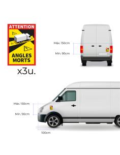 Pack 3 adhesivos "angles morts" 17x25cm 8425998021882 02188 EDM 2
