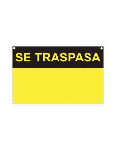 Rotulo "se traspasa" (pvc 0.4mm) 35x45cm normaluz 8422838032602 08877 NORMALUZ