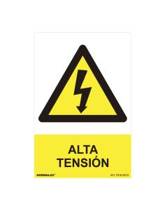 Cartel peligro "alta tension" (pvc 0.7mm) 30x40cm normaluz 8422838128084 08917 NORMALUZ