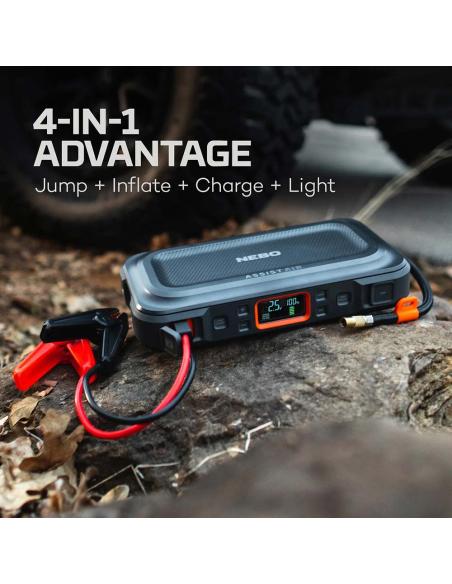 Arrancador + compresor de aire assist air jump starter. nebo 5060945230684 36824 NEBO