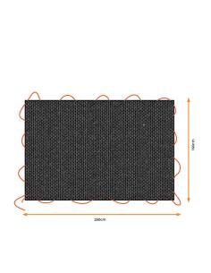 Lona negra para remolque, medidas: 1,6x2,5m. black+decker 8711252235936 73574 BLACK+DECKER