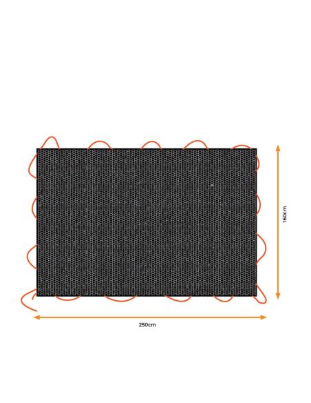 Lona negra para remolque, medidas: 1,6x2,5m. black+decker 8711252235936 73574 BLACK+DECKER