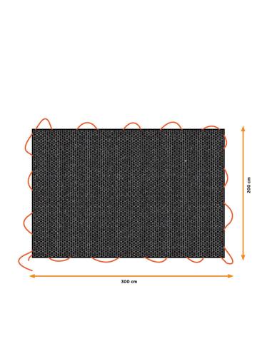 Lona negra para remolque, medidas: 2x3m. black+decker 8711252235929 73575 BLACK+DECKER