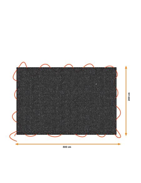 Lona negra para remolque, medidas: 2x3m. black+decker 8711252235929 73575 BLACK+DECKER