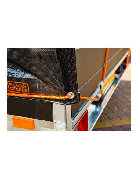 Lona negra para remolque, medidas: 2x3m. black+decker 8711252235929 73575 BLACK+DECKER