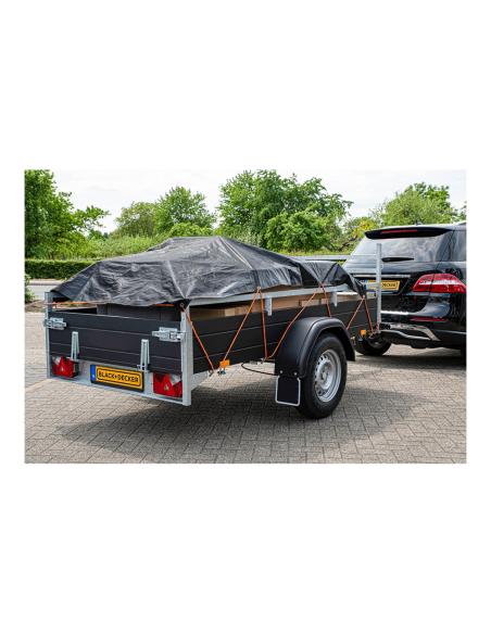 Lona negra para remolque, medidas: 2x3m. black+decker 8711252235929 73575 BLACK+DECKER