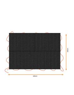 Lona negra para remolque, medidas: 3x4m. black+decker 8711252235943 73576 BLACK+DECKER