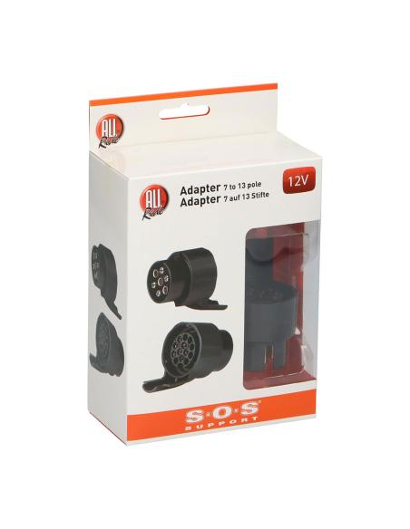 Adaptador de remolque de 12v 13 a 7 pines, all ride 8711252863191 73582 ALL RIDE