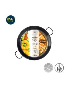 Paellera tradicional de acero esmaltado ø30cm (4 personas). vaello 8411470001039 76615 VAELLO 2