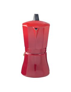 Cafetera de aluminio de 9 tazas mod: "petra" color rojo oroley 8413956952231 78671 OROLEY 2
