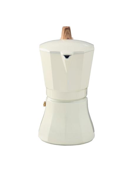 Cafetera de aluminio de 9 tazas mod: "petra" color crema oroley 8413956952170 78672 OROLEY
