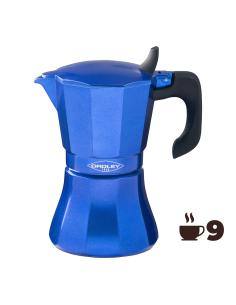 Cafetera de aluminio de 9 tazas mod: "petra" color azul oroley 8413956952477 78673 OROLEY