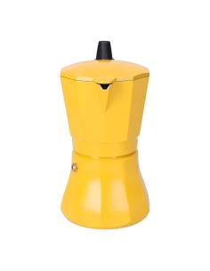 Cafetera de aluminio de 9 tazas mod. petra color mostaza oroley 8413956953184 78683 OROLEY 2