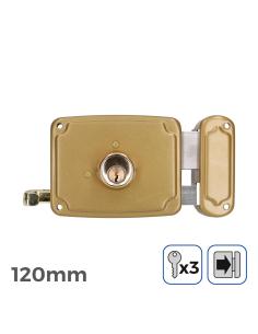 Cerradura derecha 120mm 3 llaves incluidas edm 8425998852639 85263 EDM