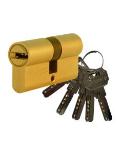 Cilindro de seguridad multipunto serie c2, leva larga, 32+32mm, laton 9c253232l lince 8422221204005 88653 LINCE