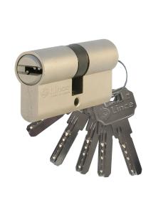 Cilindro de seguridad multipunto serie c2, leva larga, 32+32mm, niquel 9c253232n lince 8422221206009 88654 LINCE