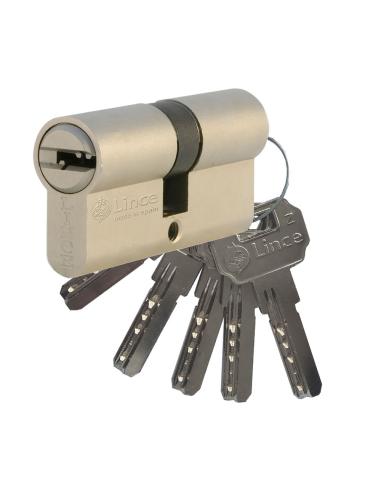 Cilindro de seguridad multipunto serie c2, leva larga, 32+32mm, niquel 9c253232n lince 8422221206009 88654 LINCE