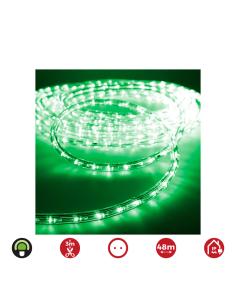 Tubo flexiled led 2 vias multifuncion 48m. 36 leds/m verde 48m (ip44 interior-exterior) edm 8425998727098 72709 EDM