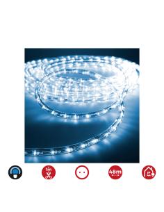 Tubo flexiled 2 vias fijo 48m. 30 leds/m azul 8425998727166 72716 EDM