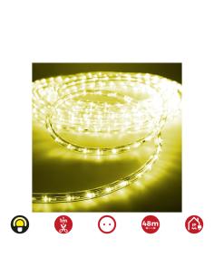 Tubo flexiled 2 vias fijo 48m. 30leds/m amarillo 8425998727173 72717 EDM