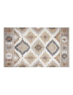 Alfombra vinílica estampada kilim grises 45 x 75 cm 8428840067748 68198 CROMA COLLECTION