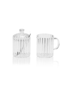 Set azucar/leche, vidrio, ø 7 x 11,5 cm 8435304874477 77943 ANDREA HOUSE