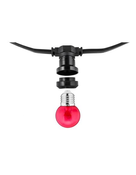 Guirnalda 30 portalámparas 2000 w 50-60 hz 220-240 v e27 ip44 30 m 4751029898456 72722 THORGEON