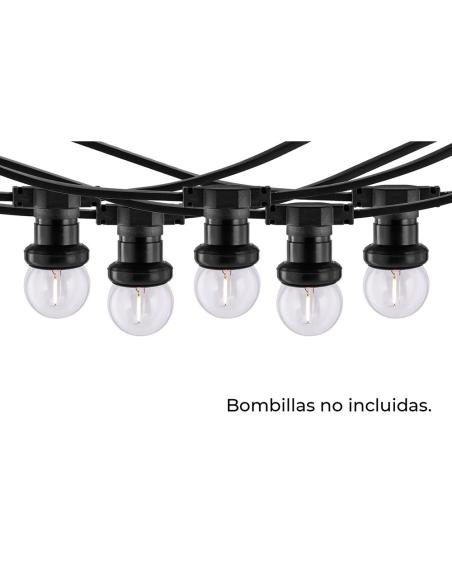 Guirnalda 40 portalámparas 2000 w 50-60 hz 220-240 v e27 ip44 20 m 4751029894564 72723 THORGEON