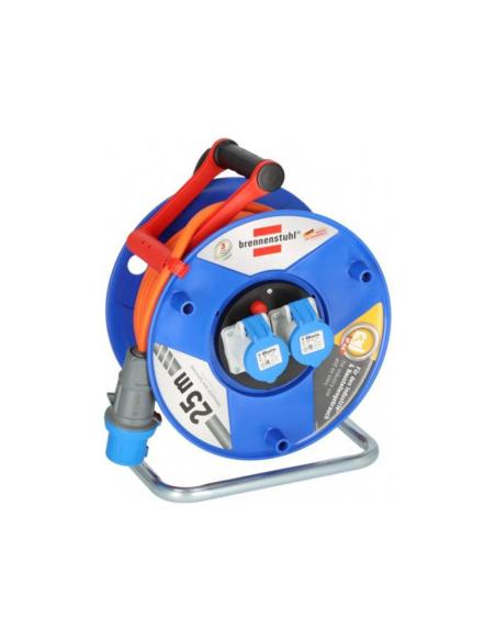 Enrollacables garant cee (230v / 16a) con alargador 25 m 4007123673988 20000 BRENNENSTUHL