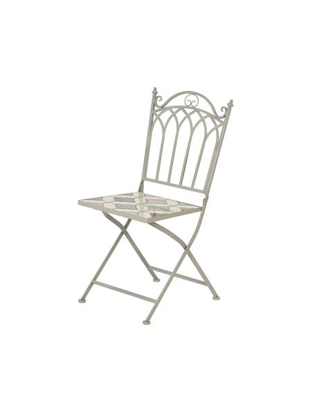 Silla plegable de bistró mosaico 38 x 50 x 89 cm 8720725098831 70093 BASICS