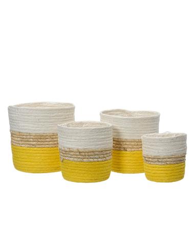 Conjunto maceta de cuerda de papel 4 unidades 8720725751996 83890 KSD