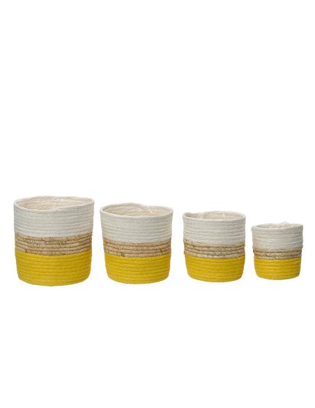 Conjunto maceta de cuerda de papel 4 unidades 8720725751996 83890 KSD