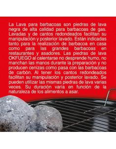 Okfuego lava volcanica barbacoa gas 4 kg 8426584502198 70080 FLOWER 2