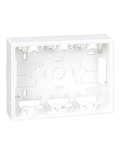 Caja de superficie para 3 elementos dobles blanco 8421053101216 65344 SIMON