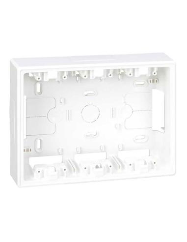 Caja de superficie para 3 elementos dobles blanco 8421053101216 65344 SIMON