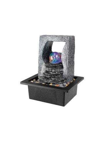 Fuente de agua con led rgb y bola cristal, para interior y exterior 8720194874028 83895 LUMINEO