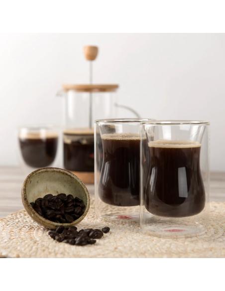 Vaso de doble pared palermo, resistentes a golpes y temperaturas 200 ml, 2 uds 8413956952651 78777 OROLEY