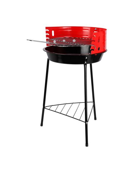 Barbacoa pie negra/roja, 33 x 32 x 55 cm 8721037325608 73757 BBQ COLLECTION