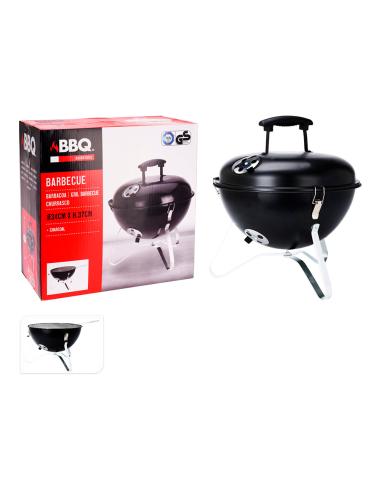Barbacoa negra con tapa, ø 34 x 37 cm 8720573520720 73993 BBQ COLLECTION