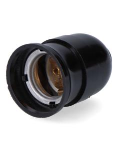 Portalámparas baquelita interior cerámico e27, 4 a 230 v, negro, ø43 x 65 mm (retractilado) 8435151011544 44082 F-LINE
