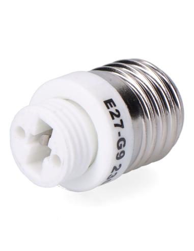 Convertidor de e27 a g9, 2 a 230 v, blanco , ø29 x 50 mm (retractilado) 8435151054138 44122 F-LINE