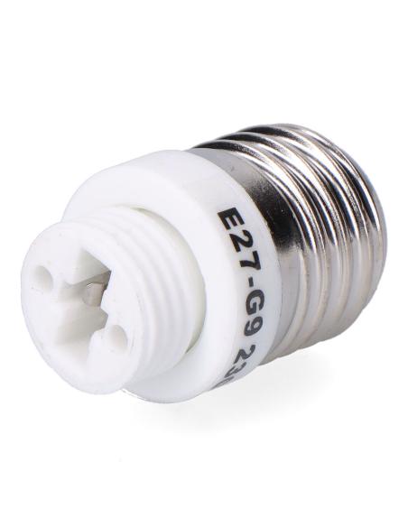 Convertidor de e27 a g9, 2 a 230 v, blanco , ø29 x 50 mm (retractilado) 8435151054138 44122 F-LINE