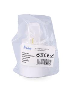 Convertidor de g24d3 a e27, 2 a 230 v, blanco, ø37 x 67 mm (retractilado) 8435151059072 44124 F-LINE 2