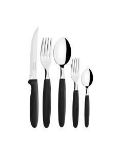 Juego de cubiertos 30 piezas negro 7891112274082 78790 TRAMONTINA